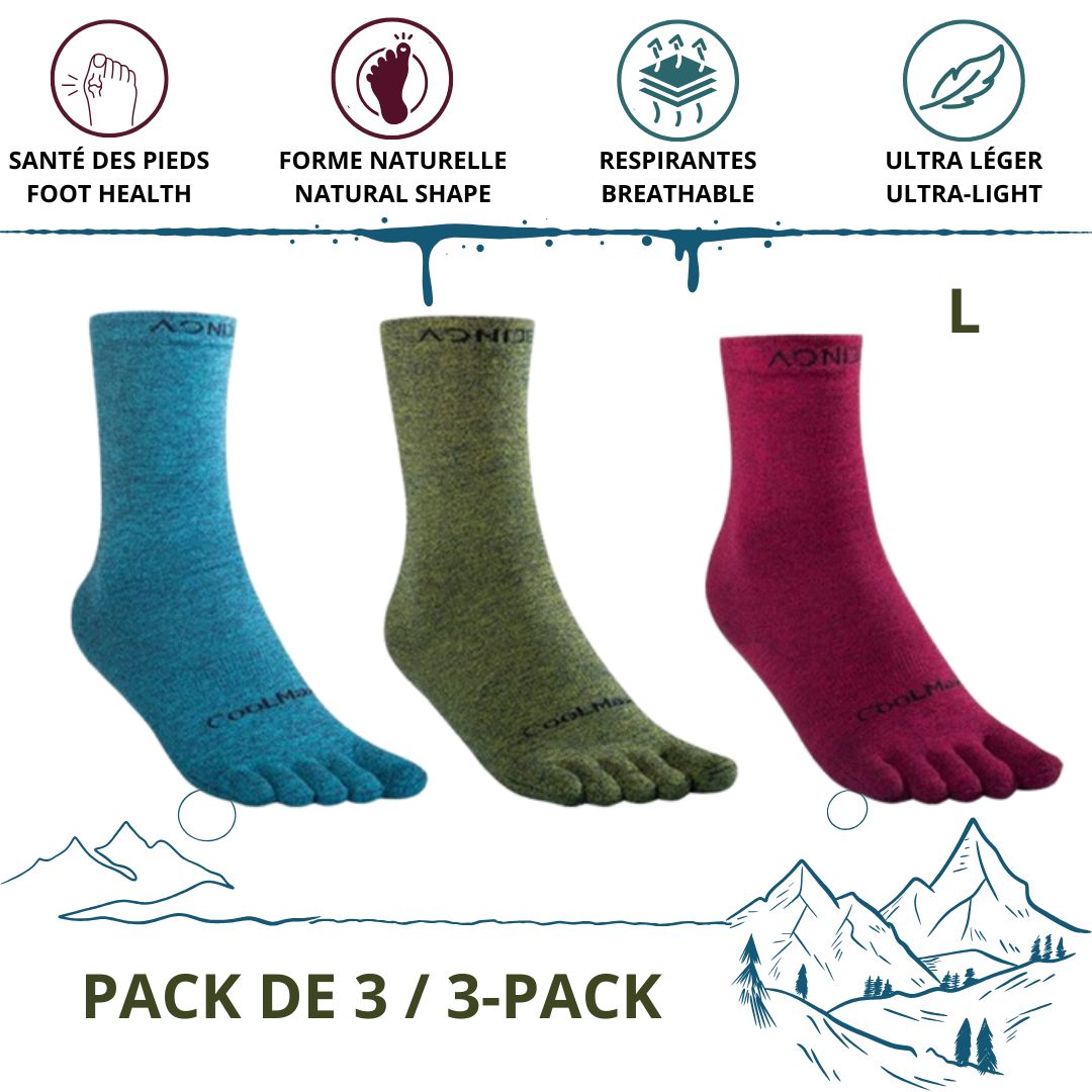 | 🔑| LightSocks® | Unisex-Zehensocken für aktive Menschen