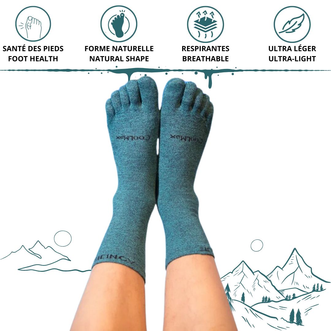 | 🔑| LightSocks® | Unisex-Zehensocken für aktive Menschen 